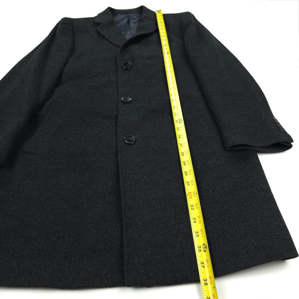 NEW Saks Fifth Avenue Wool Cashmere long Car Coat Old Money Quiet Luxury Preppy - Picture 5 of 14